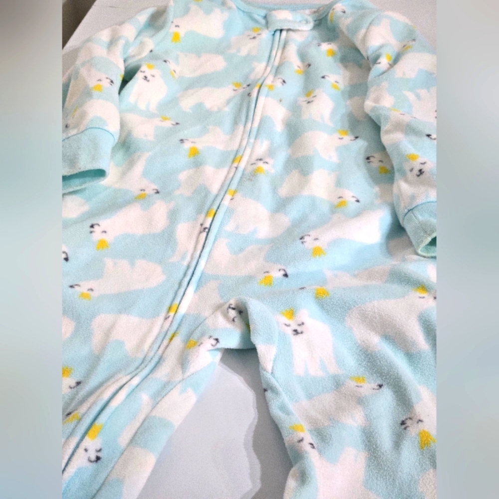 Carter's 3T  Princess Polar Bear Pajama Footies